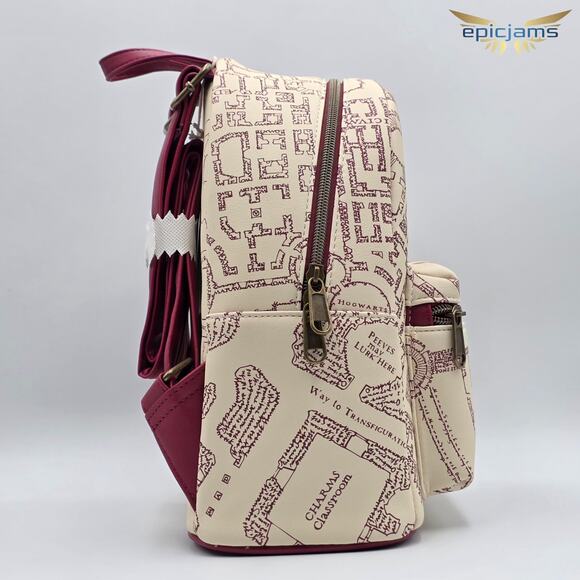 Harry Potter Hogwarts Marauders Map Mini Backpack New - Picture 4 of 7